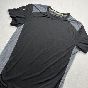 Smartwool Men XL Black Gray Merino Wool Lyocell Active T-Shirt Gorpcore Tee